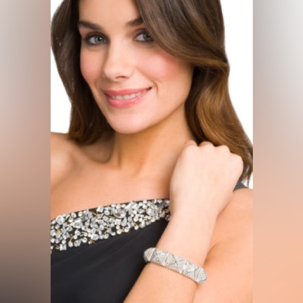 CC Skye Pave Pyramid Stud Bracelet HR10-7